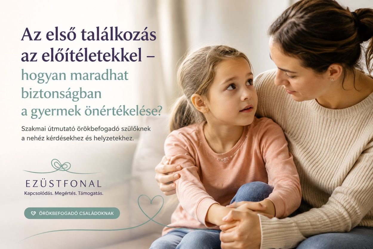 Örökbefogadó édesanya beszélget örökbefogadott gyermekével az előítéletekről. Az Ezüstfonal cikke abban segít, hogyan őrizhető meg a gyermek önértékelése nehéz helyzetekben.